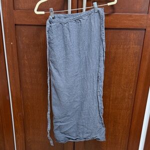 Zara Wrap Maxi Skirt in Grey